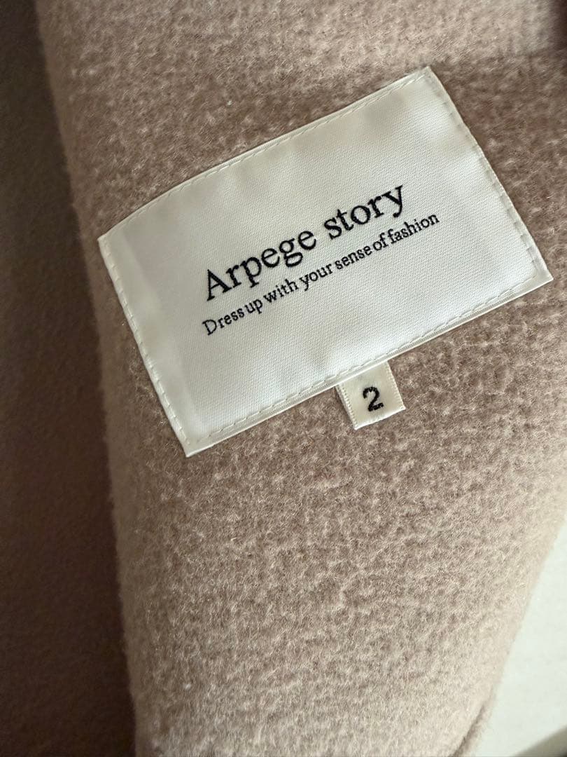 Arpege story リバーコート キャメル M ミドル丈