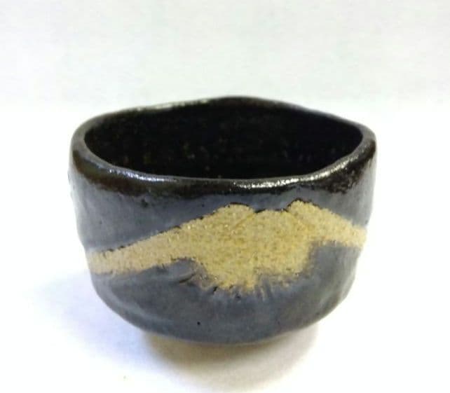 茶道具 茶碗 黒楽 四方 不二ノ絵 紫野焼 佐々木輝夫 帰来窯 虚室 昭楽