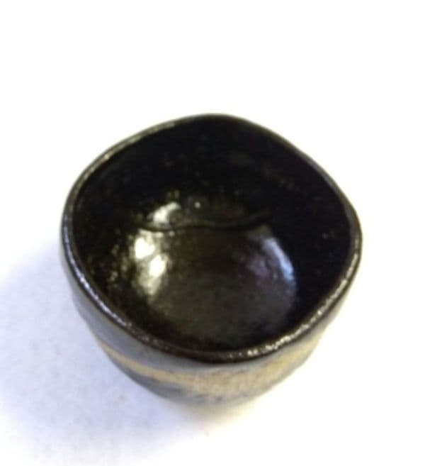 茶道具 茶碗 黒楽 四方 不二ノ絵 紫野焼 佐々木輝夫 帰来窯 虚室 昭楽