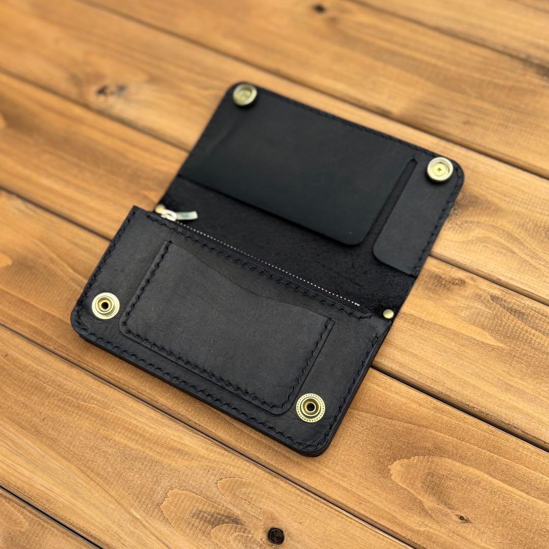 【即納】ミドルトラッカーウォレット　アポロコンチョ　真鍮製