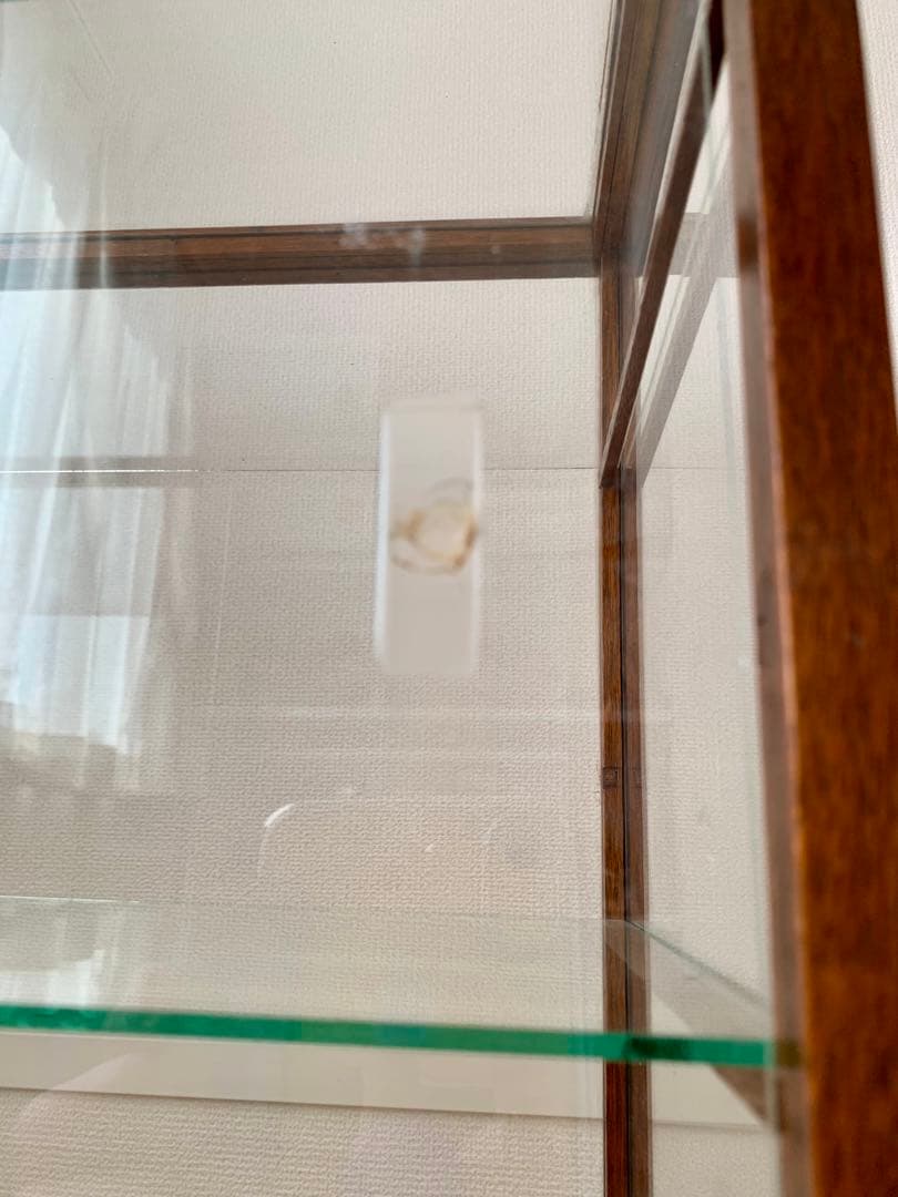 イギリスアンティーク　ガラスショーケース　ヴィンテージ　手渡しのみ　★発送不可