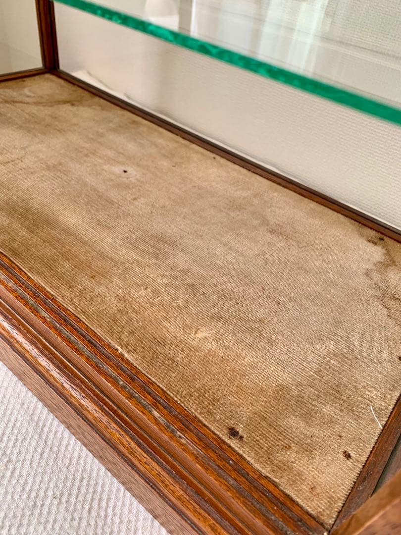 イギリスアンティーク　ガラスショーケース　ヴィンテージ　手渡しのみ　★発送不可