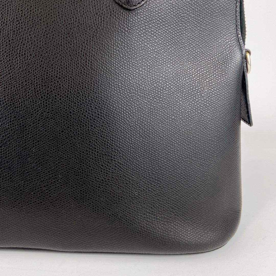 セリーヌ 2way ドーム型 オールレザー シボ革 ショルダー クロスボディ