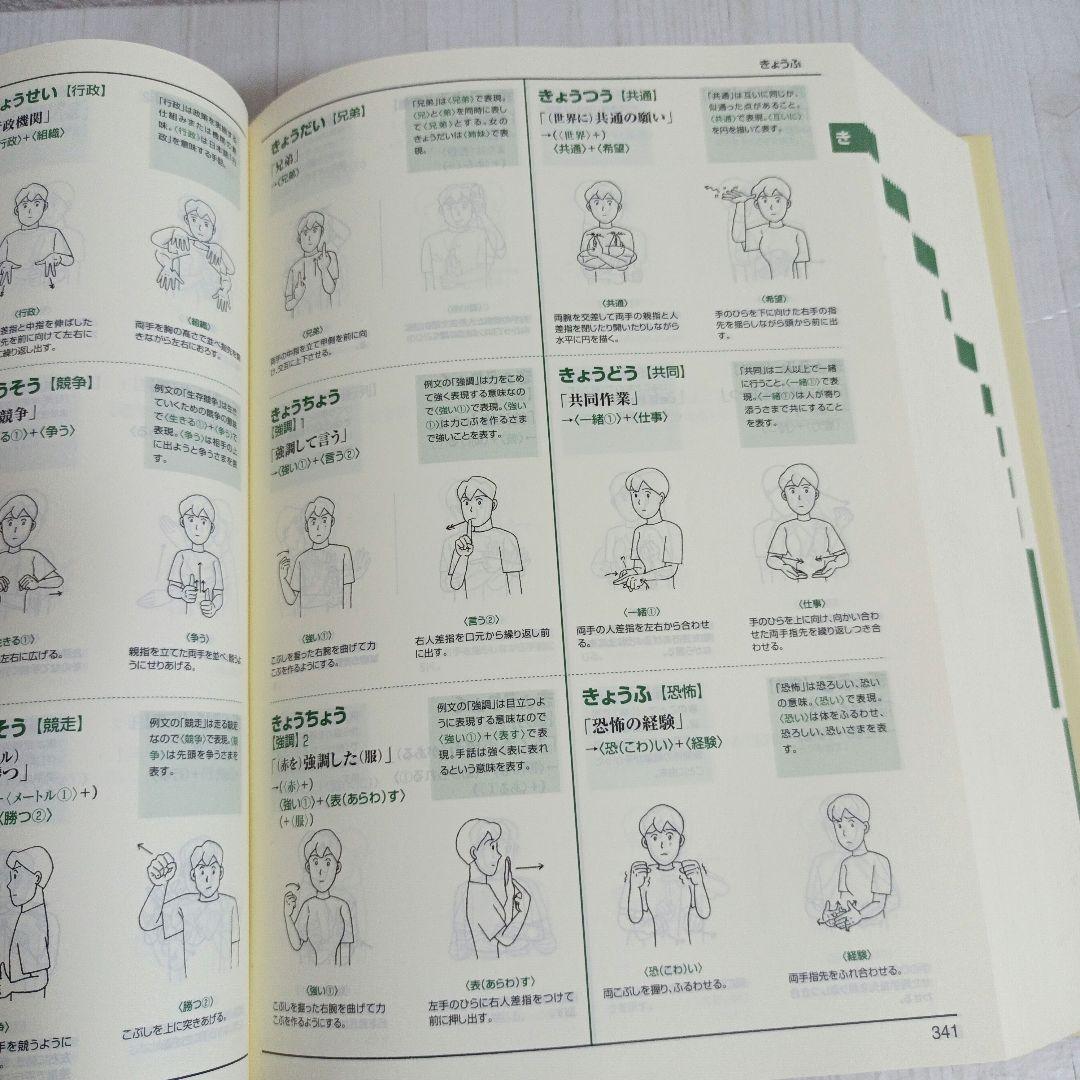 新日本語-手話辞典　全国手話研修センター日本手話研究所　【帯・ケース付き】
