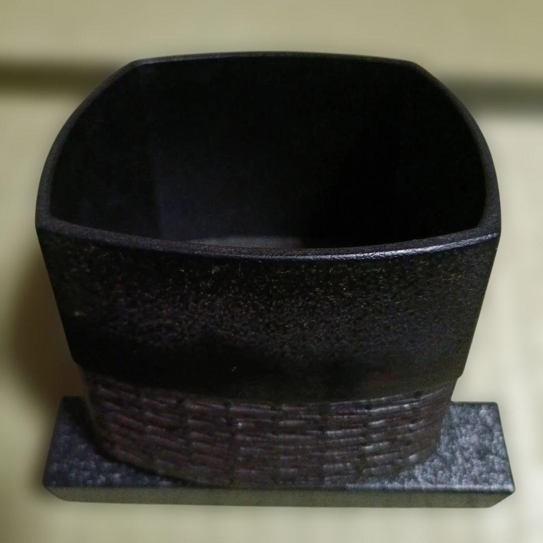 乾漆こより編み建水　小間用