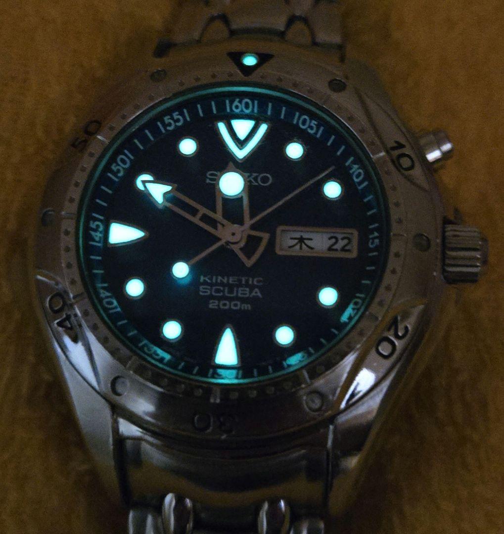 SEIKO キネティックスキューバ ピピン 青文字⌚