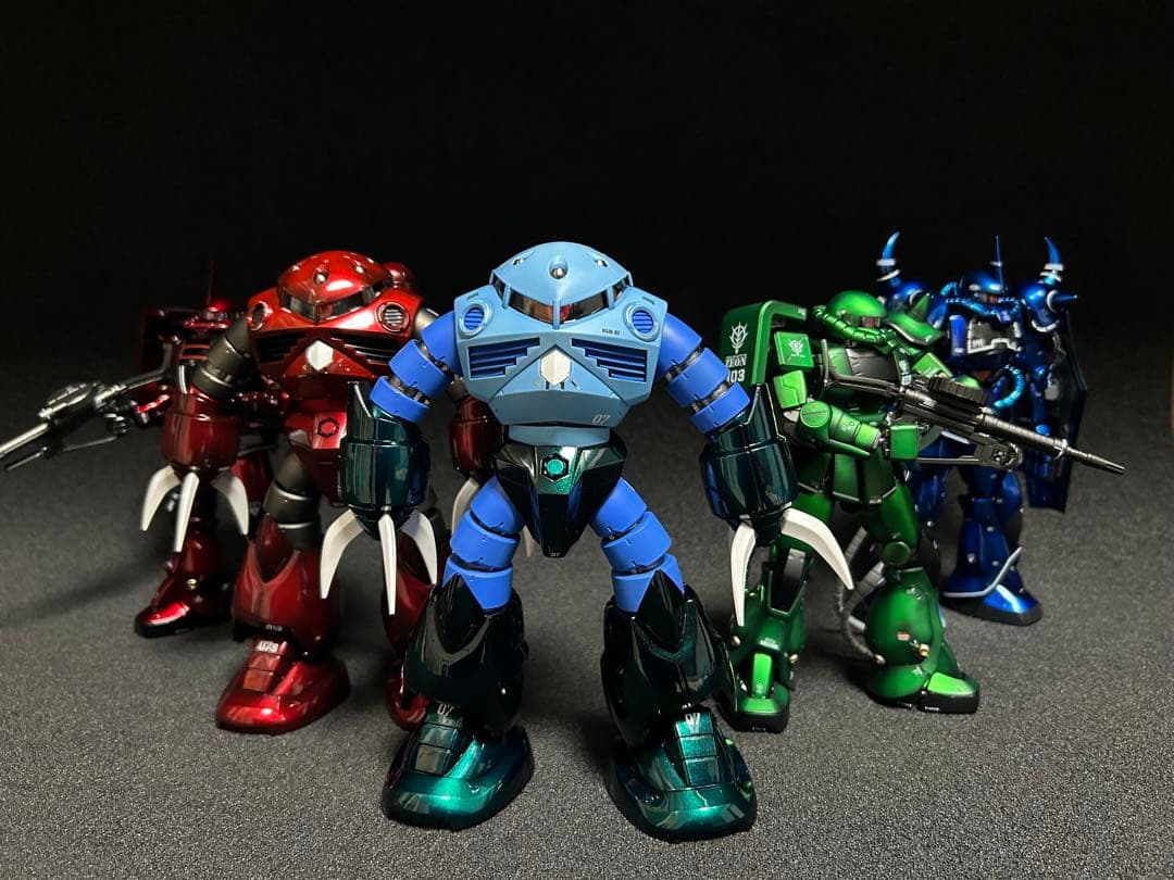 MGズゴック量産型イメージキャンディーグラデーション一部艶消し塗装済完成品