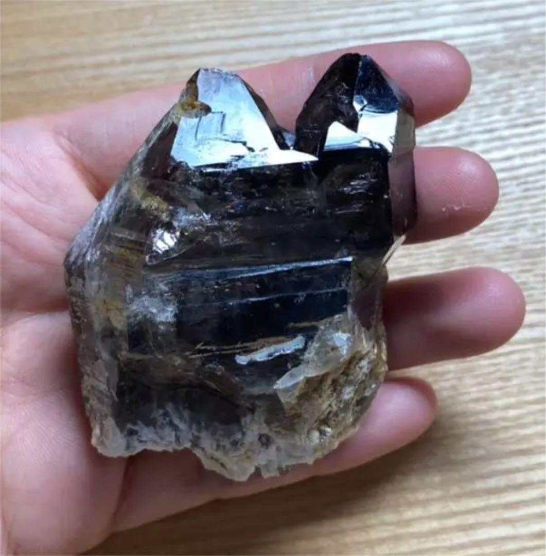 滋賀県田上山産　煙水晶　国産鉱物　標本　原石