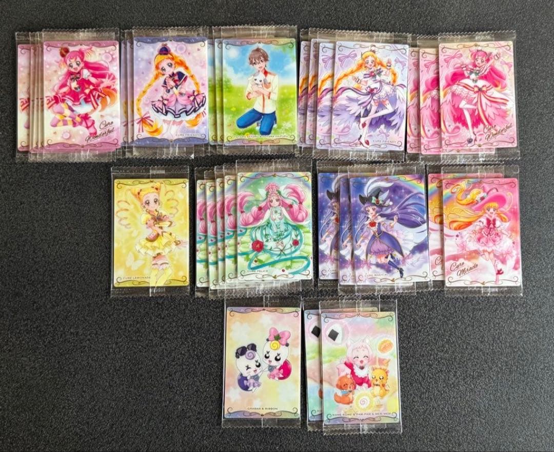 プリキュアウエハース 第2弾、5弾、6弾、8弾、11弾 35点セット