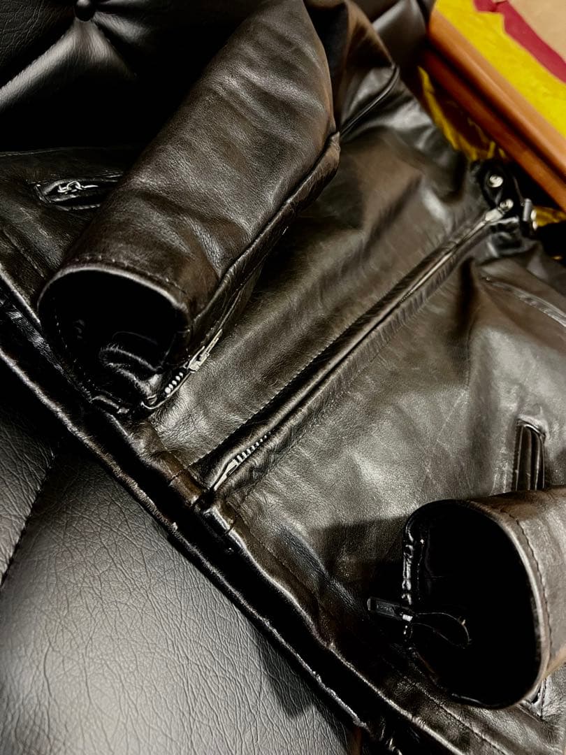 schott141シングルライダースジャケット36