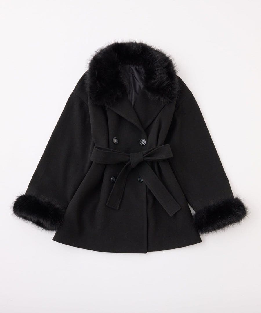 【即購入OK】NICE CLAUP ファーコート 黒 M 3WAY 美品 完売品