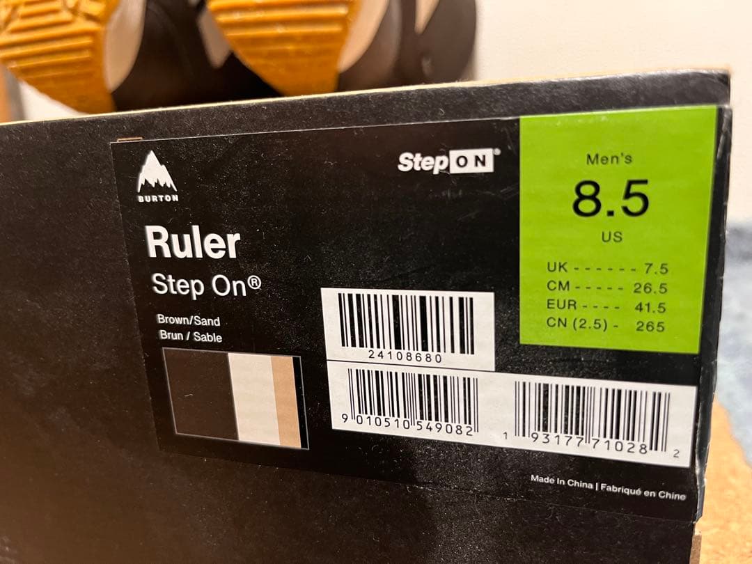 【美品】Burton Ruler US8.5(26.5)