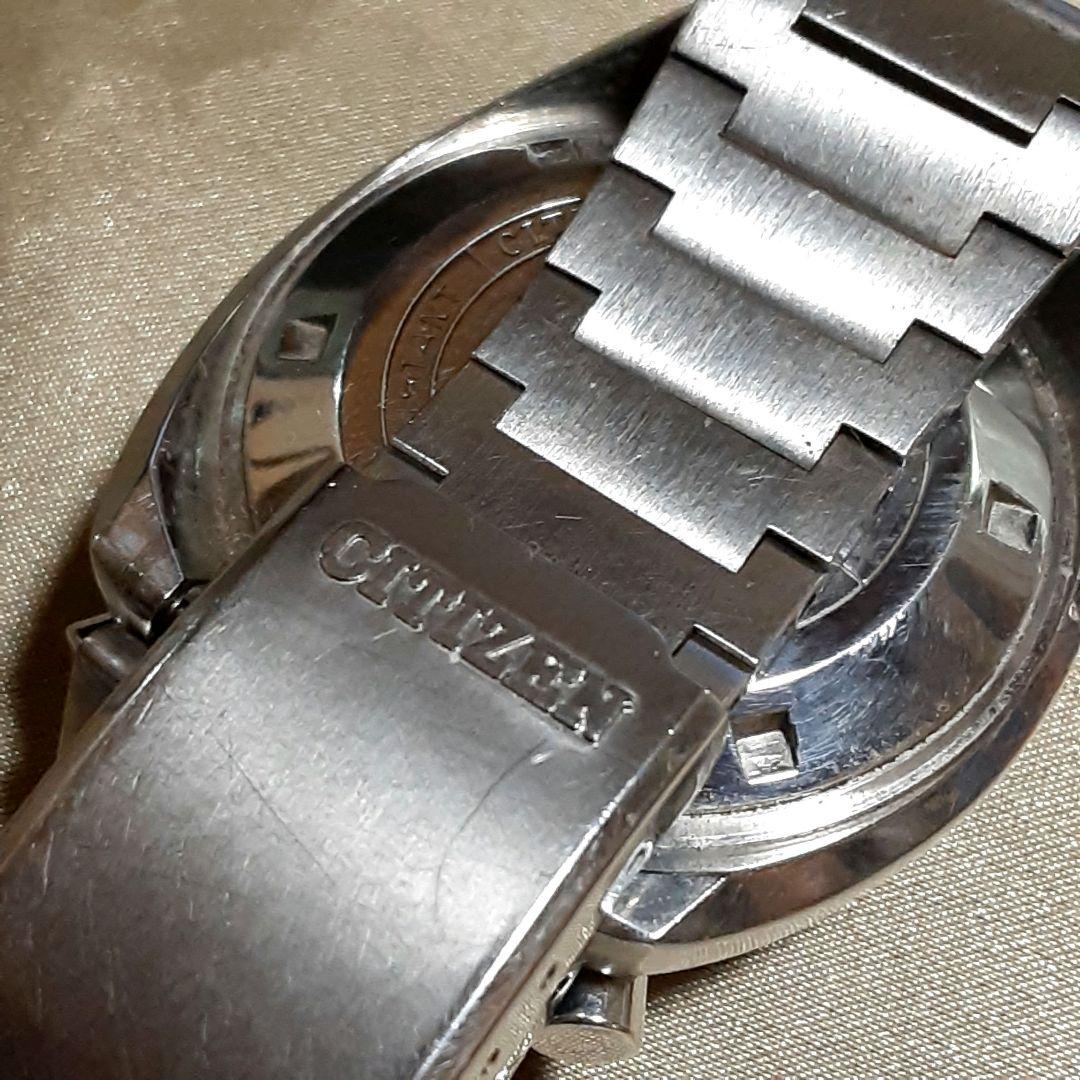 シチズン　ツノクロノ　ミッキー　デイデイト　ATメンズ腕時計　稼働品