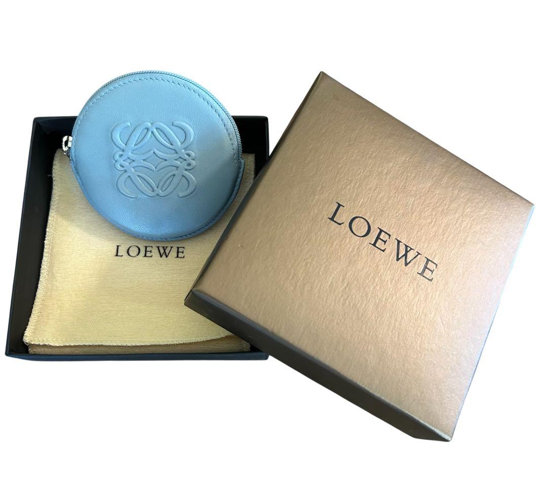 新品　LOEWEロエベ　丸型ケース　箱付き　アナグラムロゴ