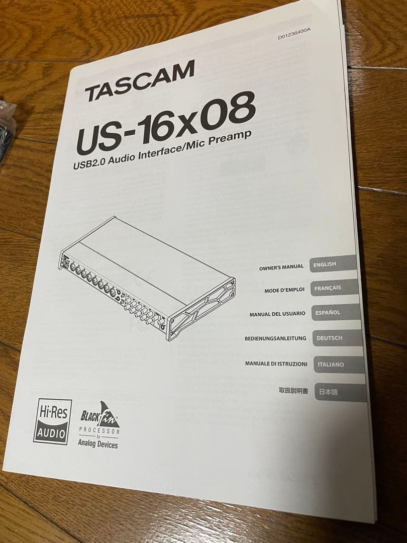 TASCAM オーディオインターフェイス 8x XLR入力