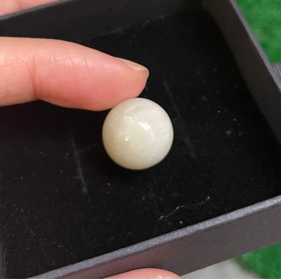 貴重　レア　天然石　パワーストーン　リビアングラス　大珠　大玉　貫通穴　新品