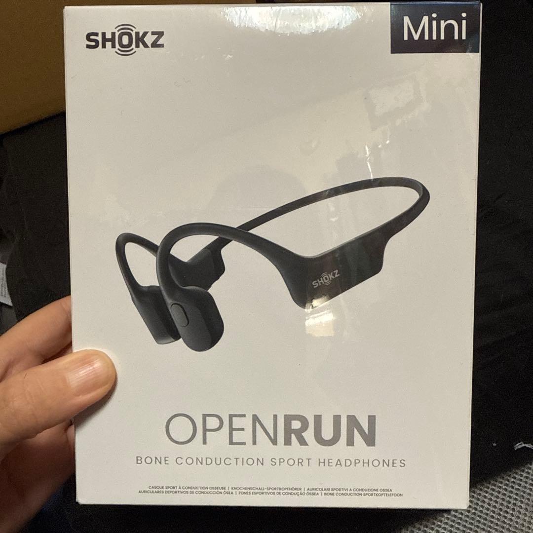 ⑦Shokz OpenRun Mini 骨伝導イヤホン ワイヤレス ブラック