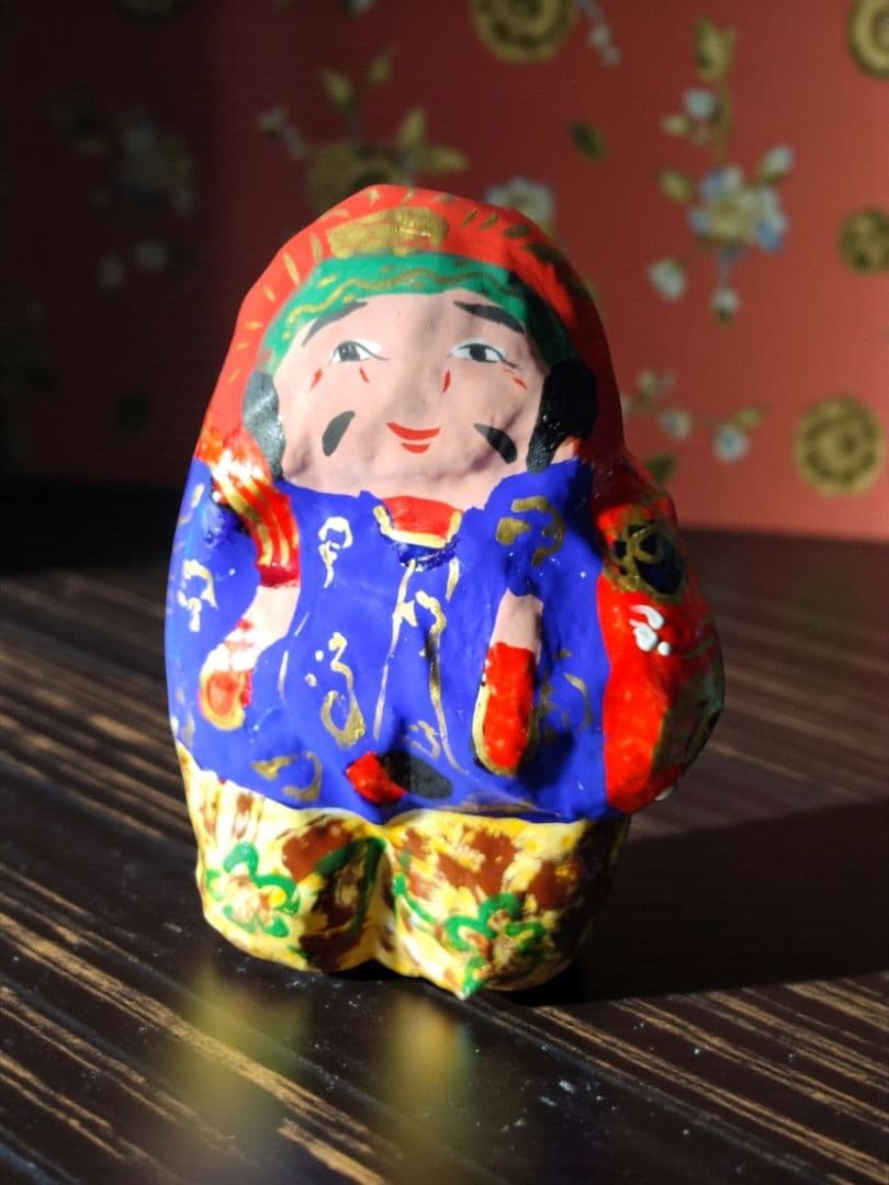 宮内フサ99歳　恵比寿さん　縁起物 高松張り子