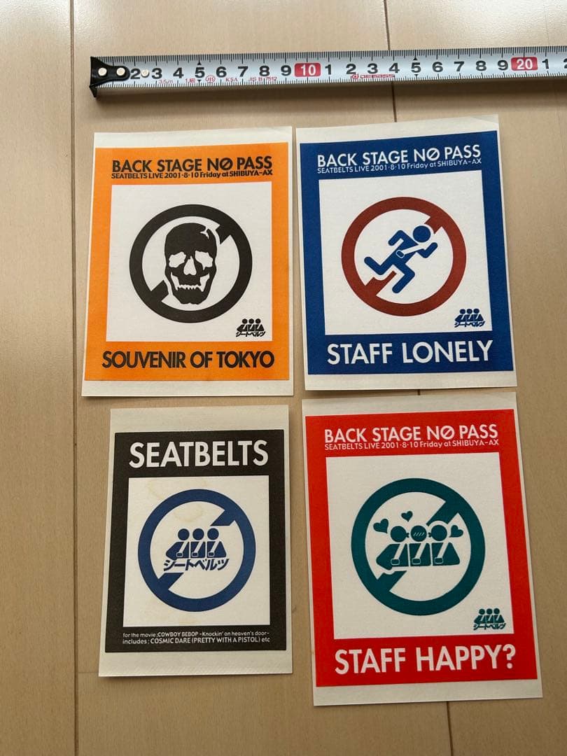 菅野よう子　シートベルツ　ライブ　SEATBELTS パンフレット　ステッカー