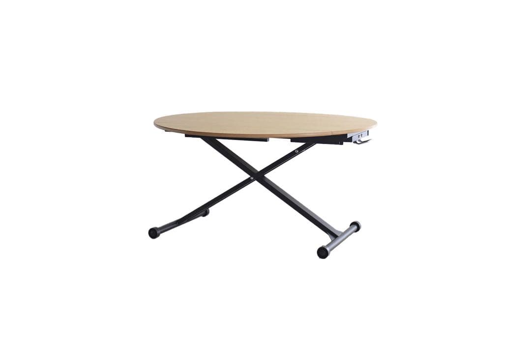 AILS 昇降テーブル 幅120 ガス圧式 キャスター付き 伸長式 バタフライ