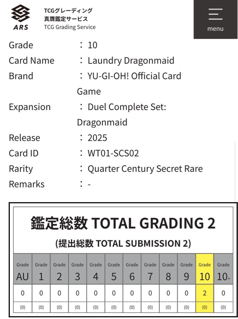こ*と様 ARS10 ドラゴンメイド ラドリー 25th 中国限定　簡体字