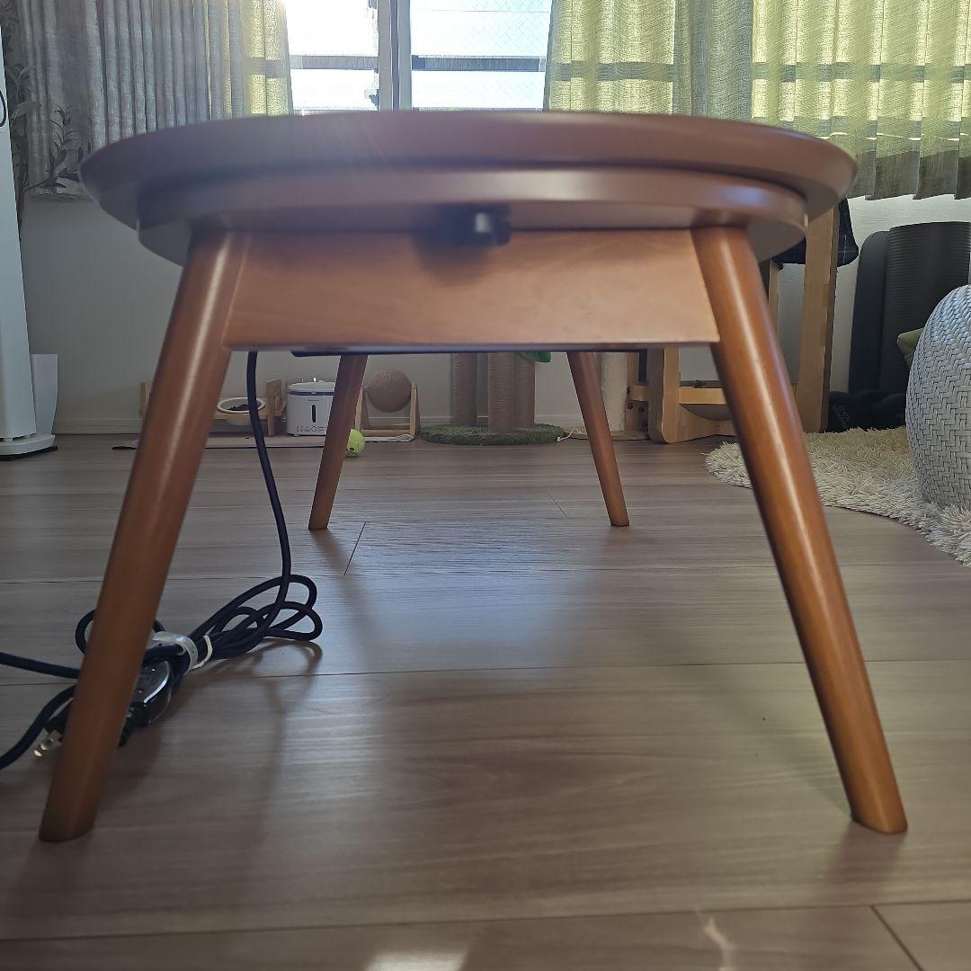 ニトリ 折れ脚カジュアルこたつ 木目調 幅90×奥行50×高さ35.5cm