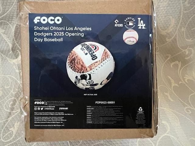 【72個限定】大谷翔平25OpeningDayBaseball・FOCO社#15