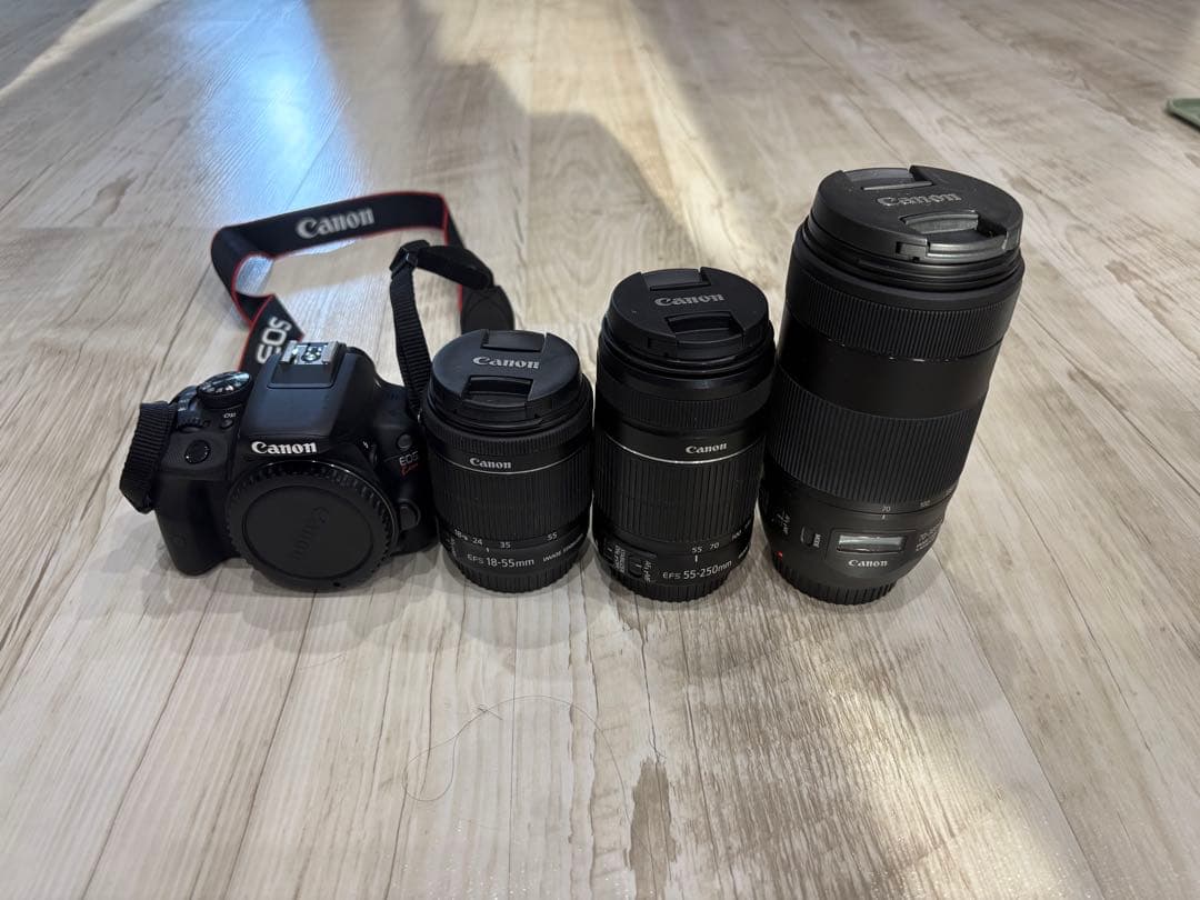 Canon EOSx7 デジタル一眼レフカメラ 2本レンズ80-300レンズ付き