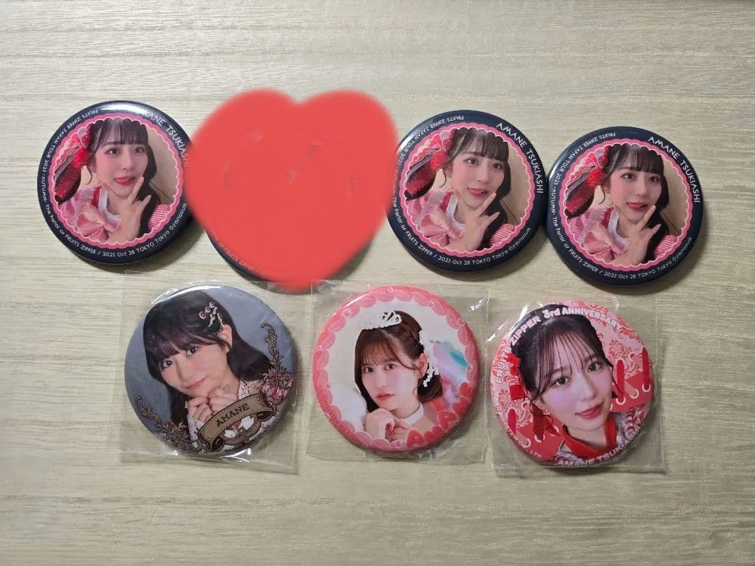 【バラ売り可】月足天音　缶バッジ　6個セット