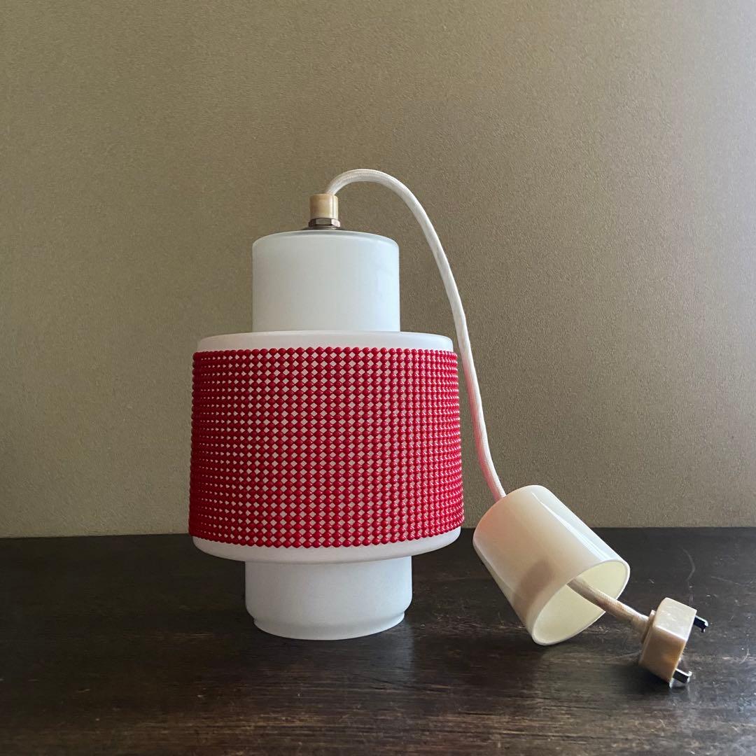 昭和レトロ　ペンダントライト　ナショナル　天井照明　乳白ガラス