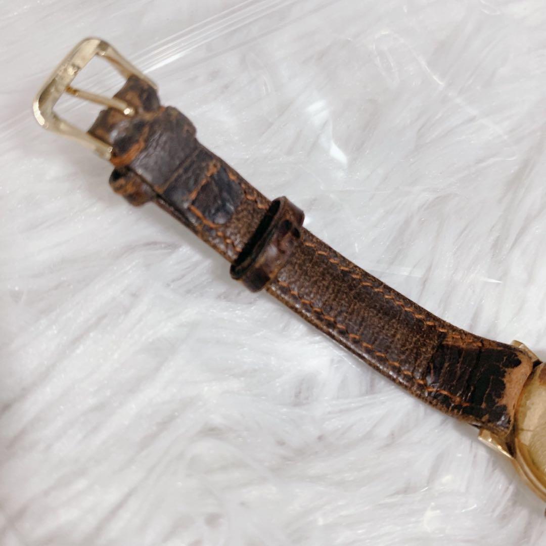 【動作未確認】BULOVA21 エルヴィン 腕時計 K18ゴールド レディース