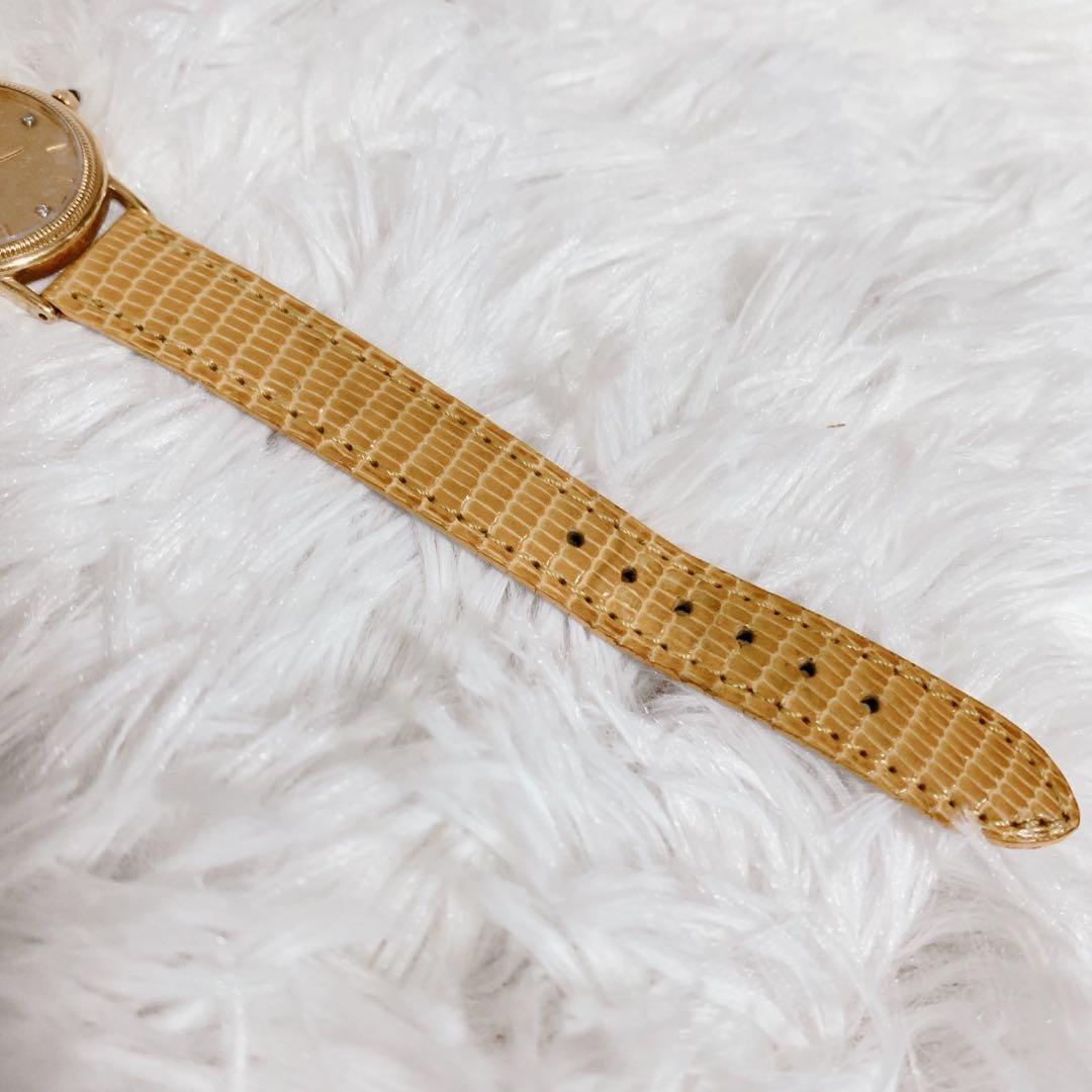 【動作未確認】BULOVA21 エルヴィン 腕時計 K18ゴールド レディース