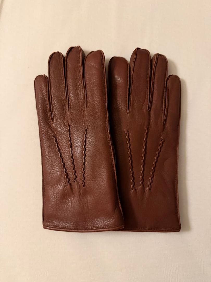 DENTS革手袋　ラビットファー裏地