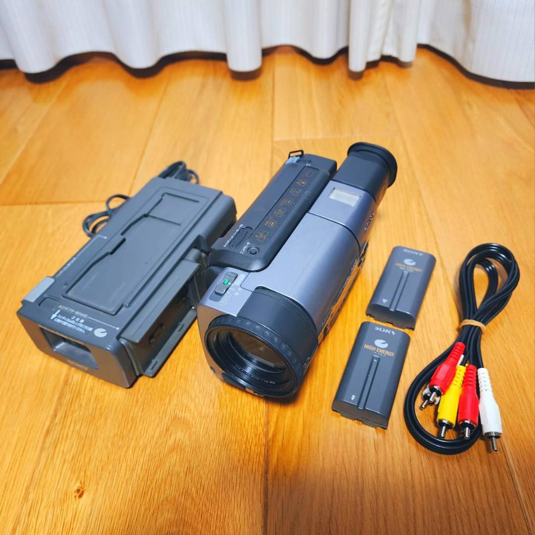 【動作確認済】SONY Hi8 高画質 ビデオカメラ CCD-TR3000 一式