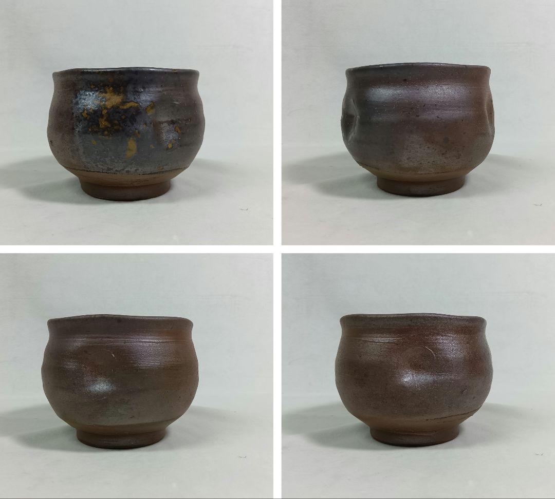 陶器製　抹茶碗　3点セット　備前焼　茶道具　茶器　和食器　お稽古