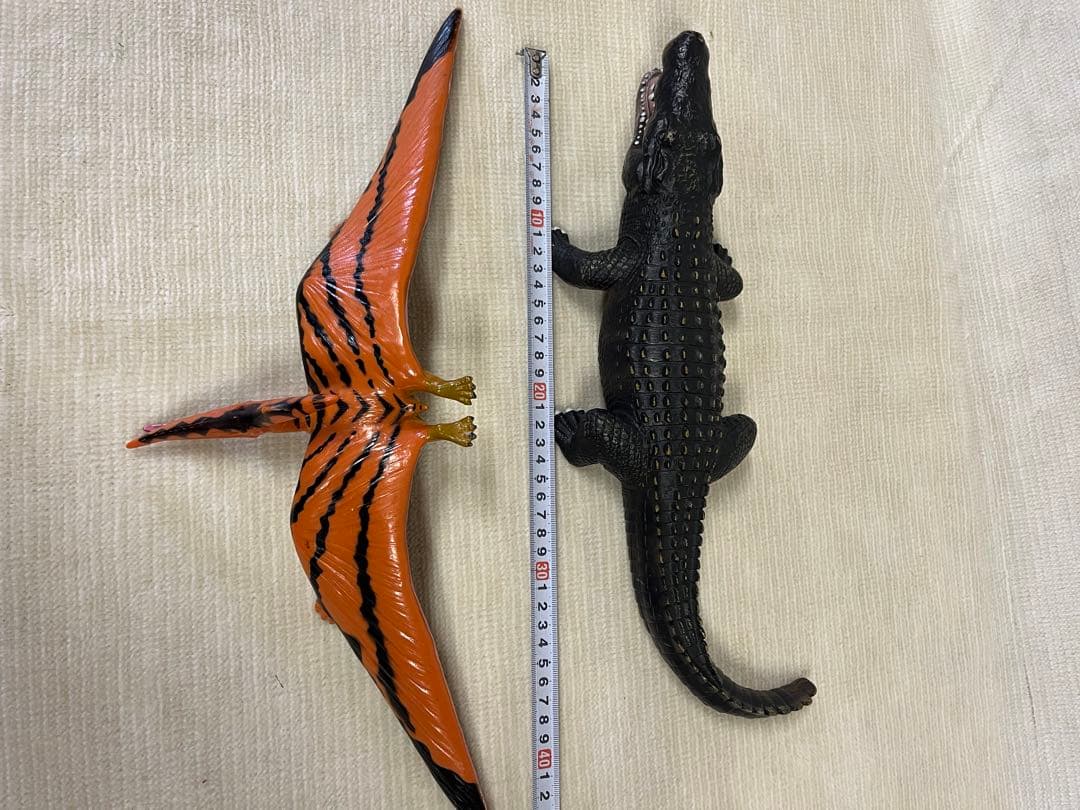 大型　7体フィギュア　恐竜　ワニ　ソフビ　【匿名配送】　フェバリットコレクション