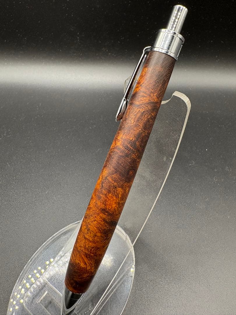 503極上　デザートアイアンウッド　瘤杢　木軸シャーペン　ボールペン