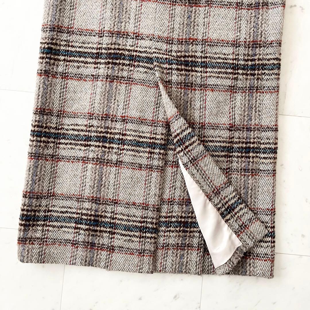 美品♪スピックアンドスパン　イタリア製生地　チェスターコート　ウール　ゆったりS