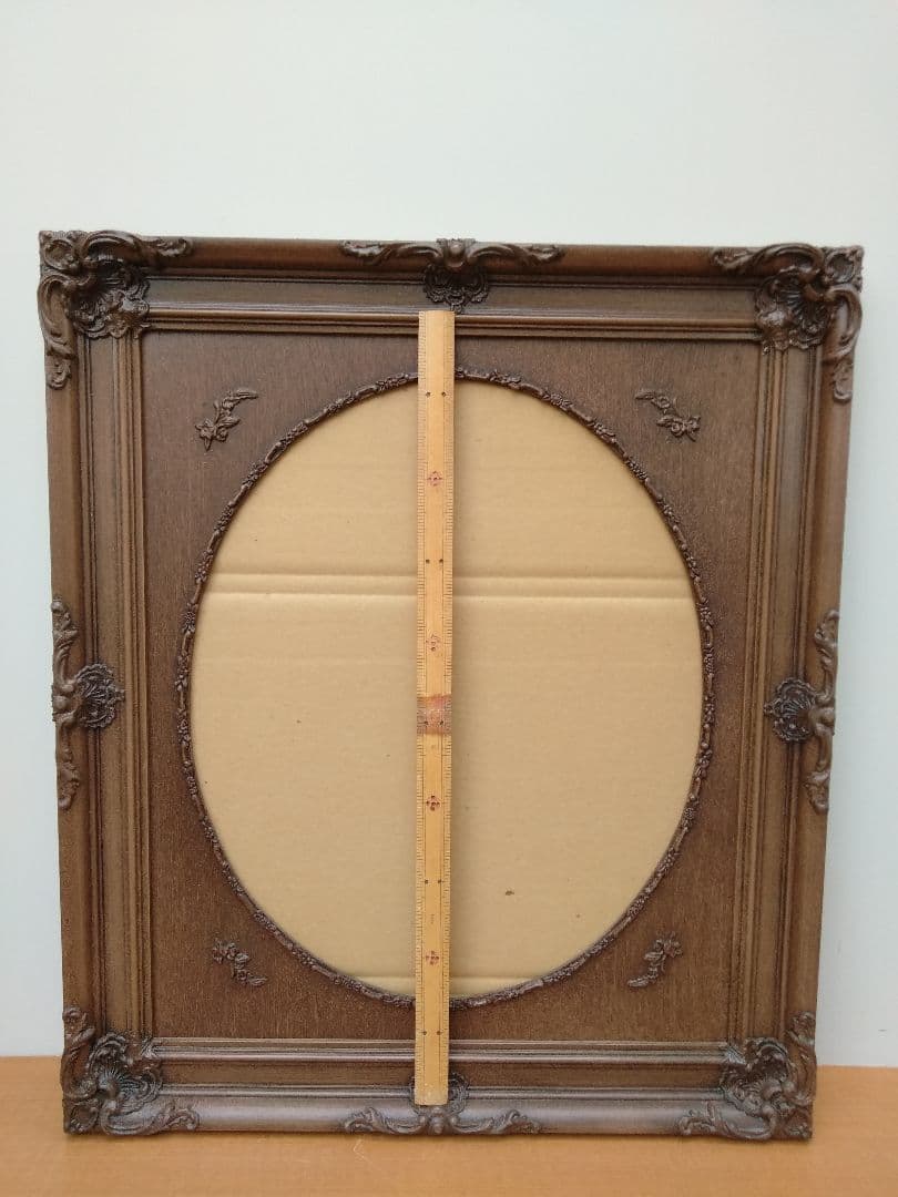 未使用　エスアンドエフ　S&F　高級輸入額縁　半切　アンティーク　ブラウン　00