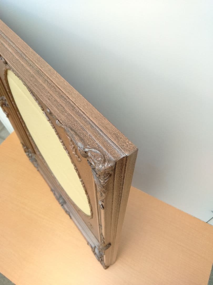 未使用　エスアンドエフ　S&F　高級輸入額縁　半切　アンティーク　ブラウン　00