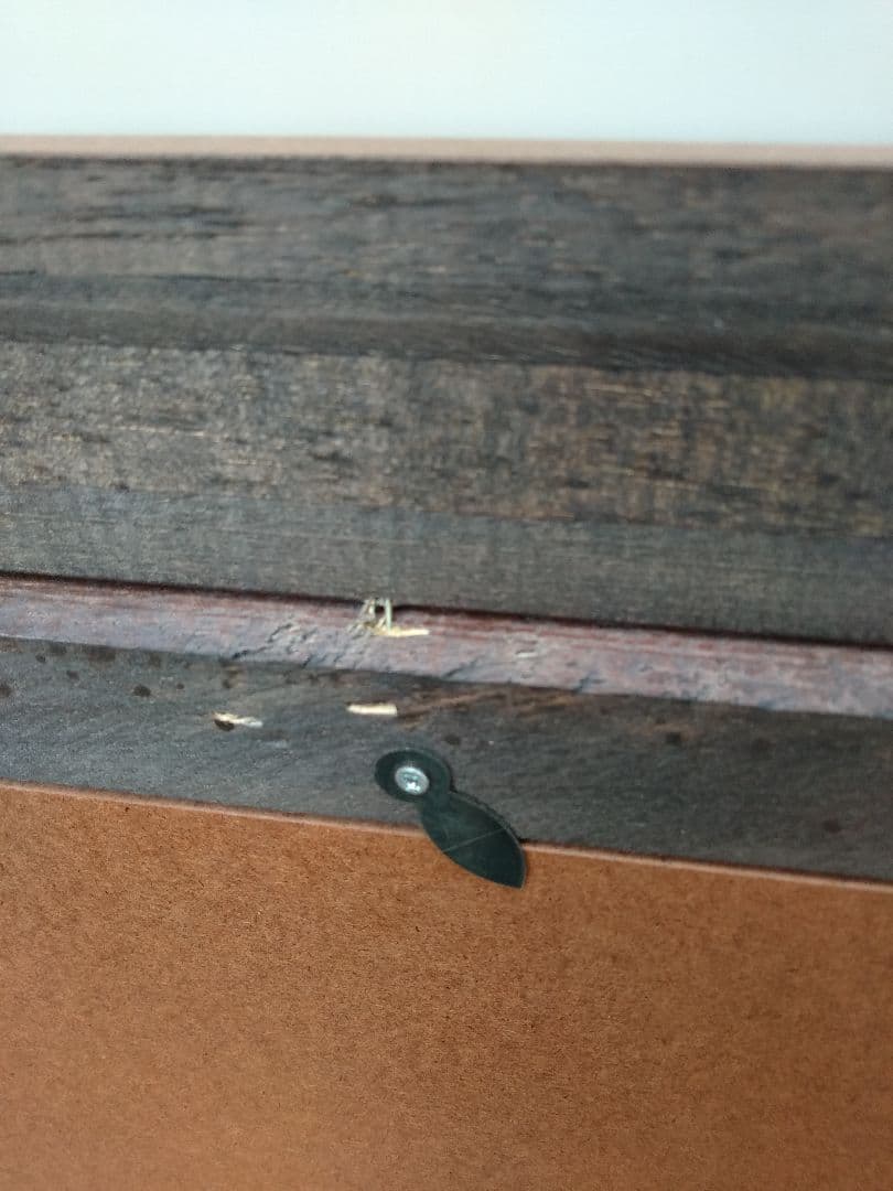 未使用　エスアンドエフ　S&F　高級輸入額縁　半切　アンティーク　ブラウン　00