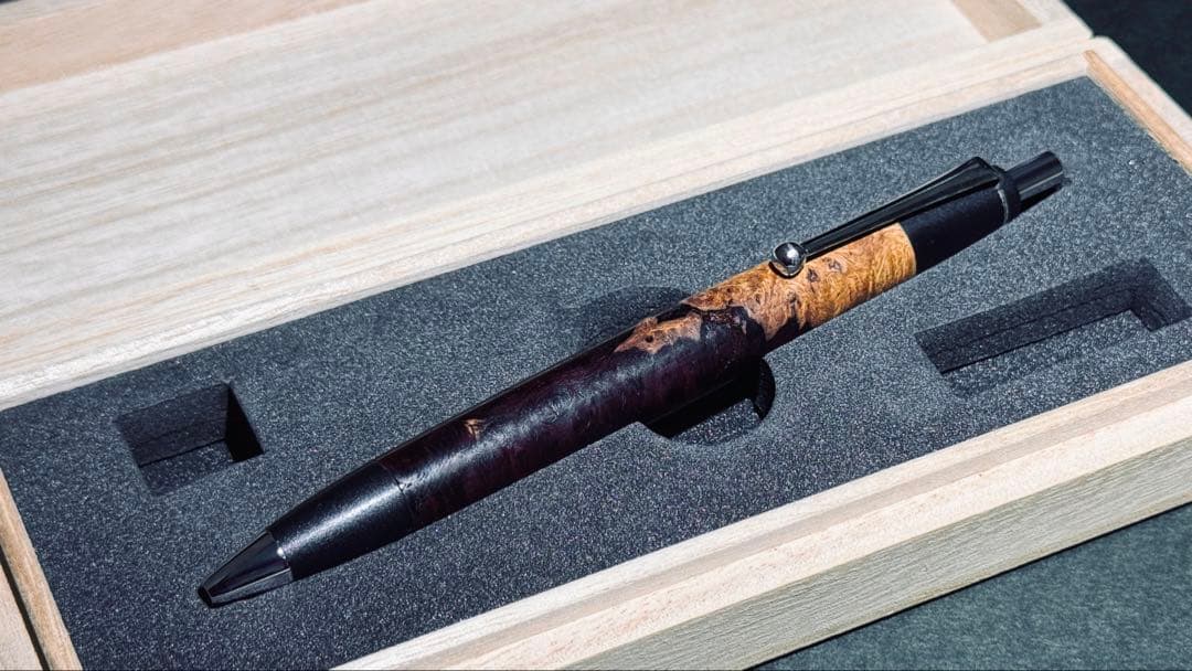 野原工芸 花梨瘤 源平 スタンダード ボールペン 木軸