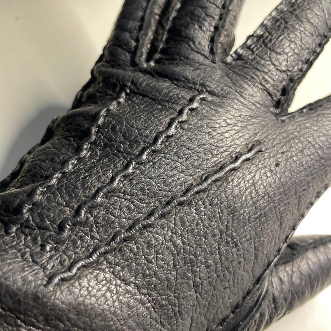 デンツ ペッカリー ブラック 7-1/2 ハンプトン カシミア製ライニング