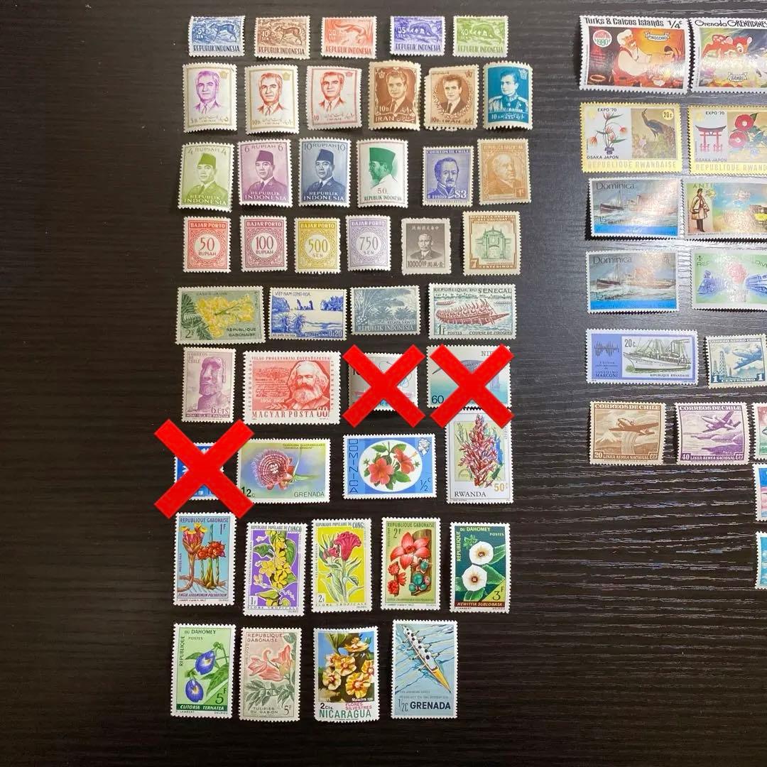 海外切手 記念切手 入手困難 絶版 未使用 71枚 コレクション 激レア❗️