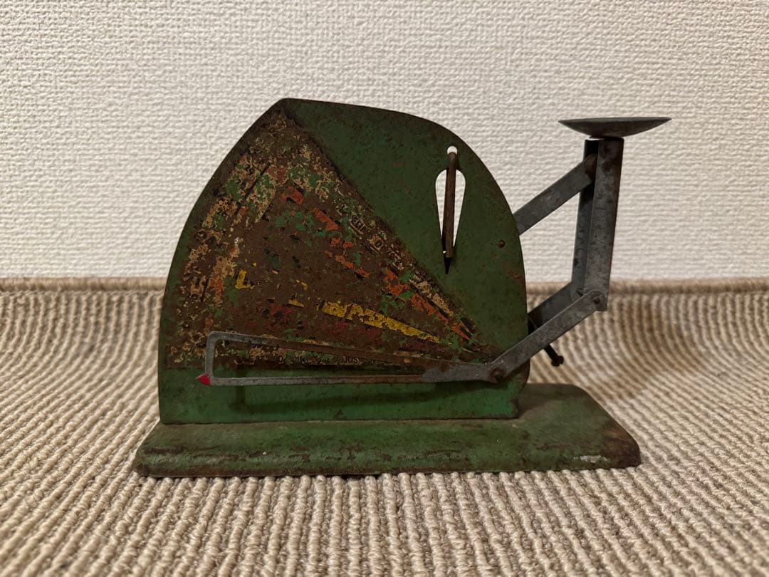 貴重　ヴィンテージ　エッグスケール　グリーン　インダストリアル