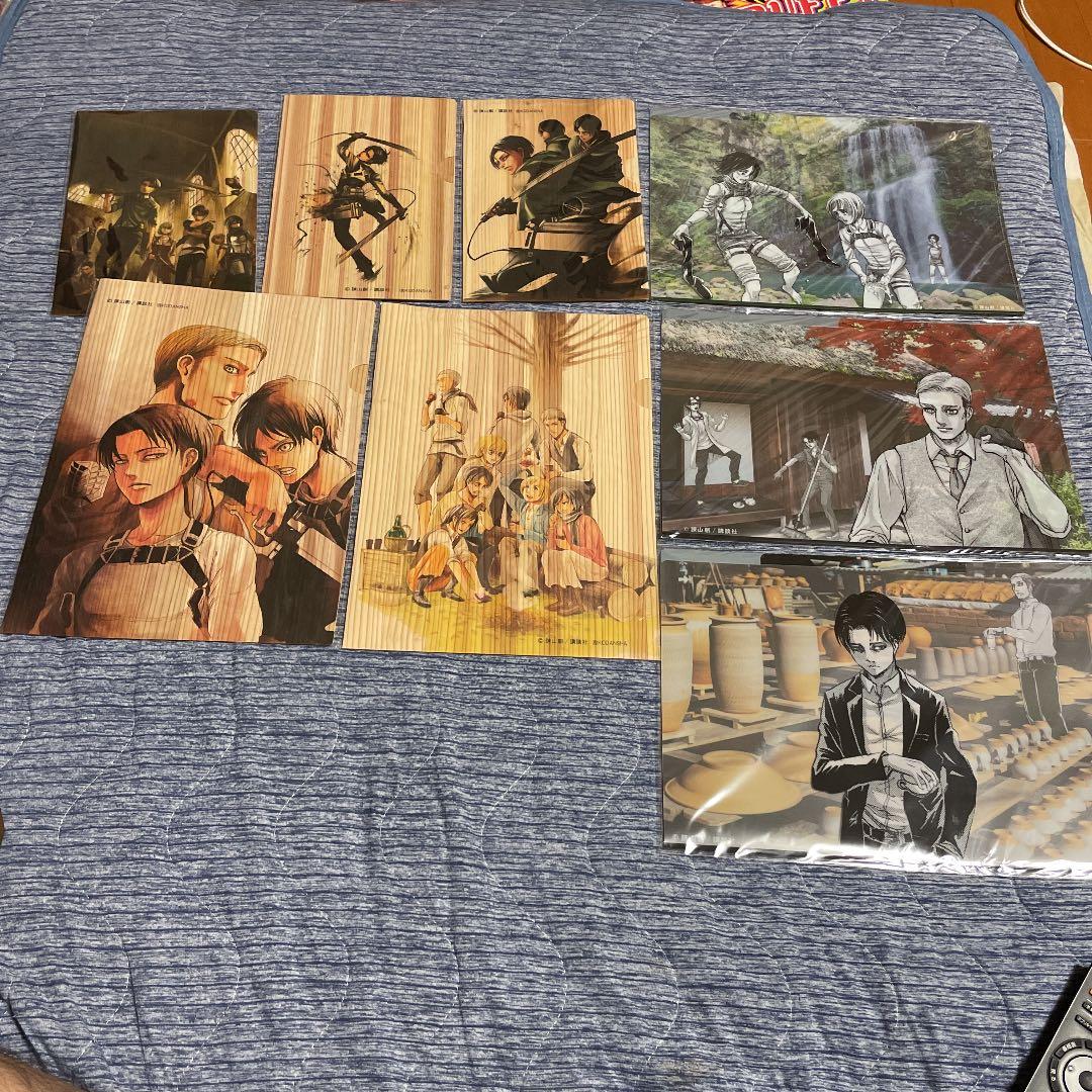 【値下げ】進撃の巨人クリアファイル&木製ファイル　（進撃の日田）8セット