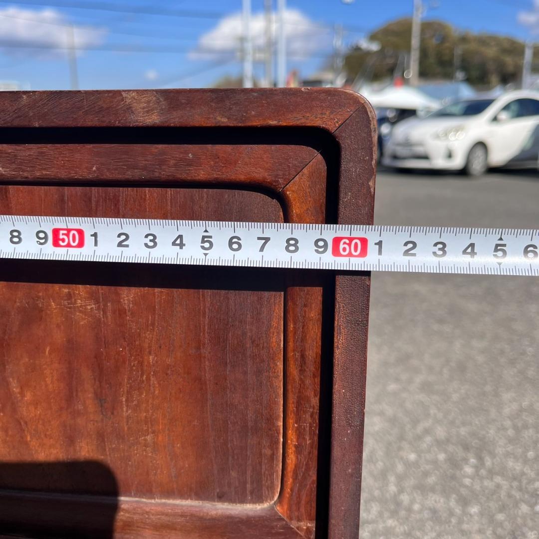 K◇ 茶箪笥 茶棚 無垢材 すり硝子 アンティーク ヴィンテージ 古家具 古民家