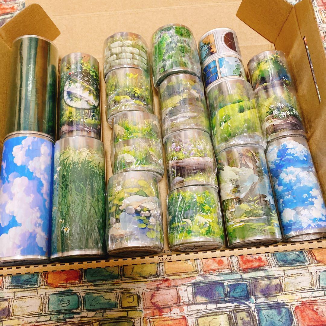 海外マスキングテープ巻売りまとめ売り 風景マスキングテープセット