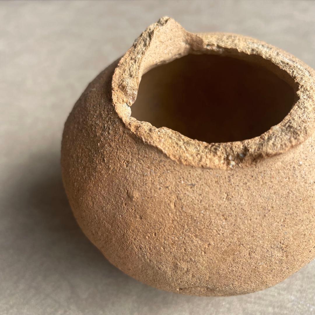 弥生土器小壺 矢作川出土 考古学 骨董 古美術 アンティーク 花器 壺 土器