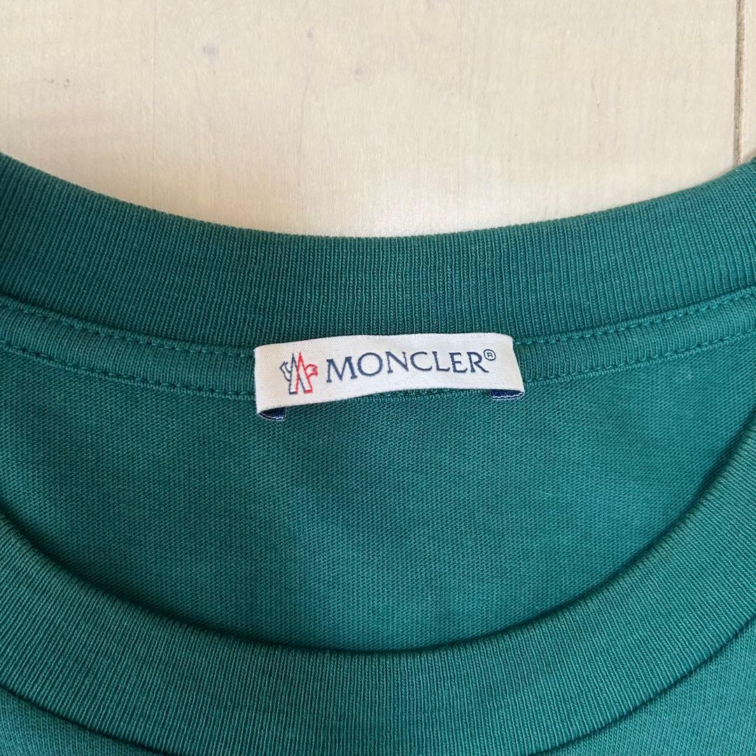 MONCLERモンクレール緑Tシャツ メンズTシャツ